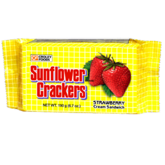 Sunflower Cream Sandwich - Strawberry 190g