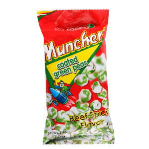 W.L.  Muncher Coated Green Peas - Beef Spicy Flavor 70g