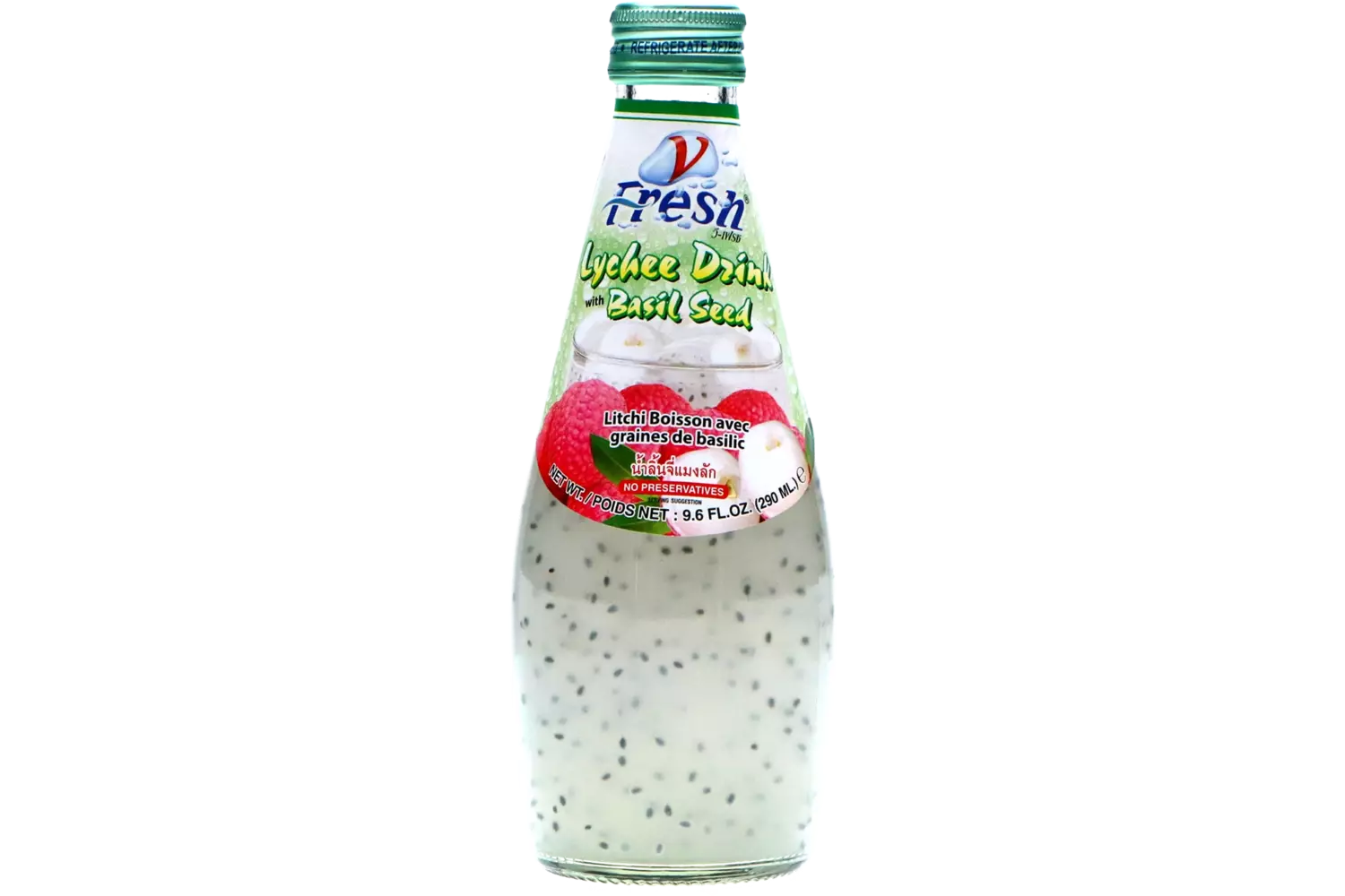 V-Fresh Basil Seed Drink Lychee 290ml