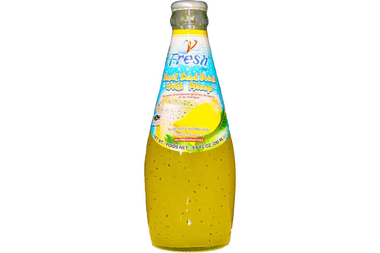 V-Fresh Basil Seed Drink Mango 290ml