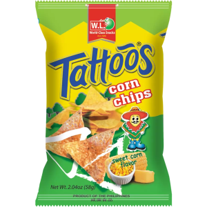 W.L. Tattoos Corn Chips Sweet Corn Flavor 30g