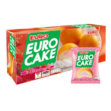 Euro Custard Cake Strawberry 12x17g