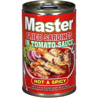 Master Fried Sardines Hot & Spicy 155g