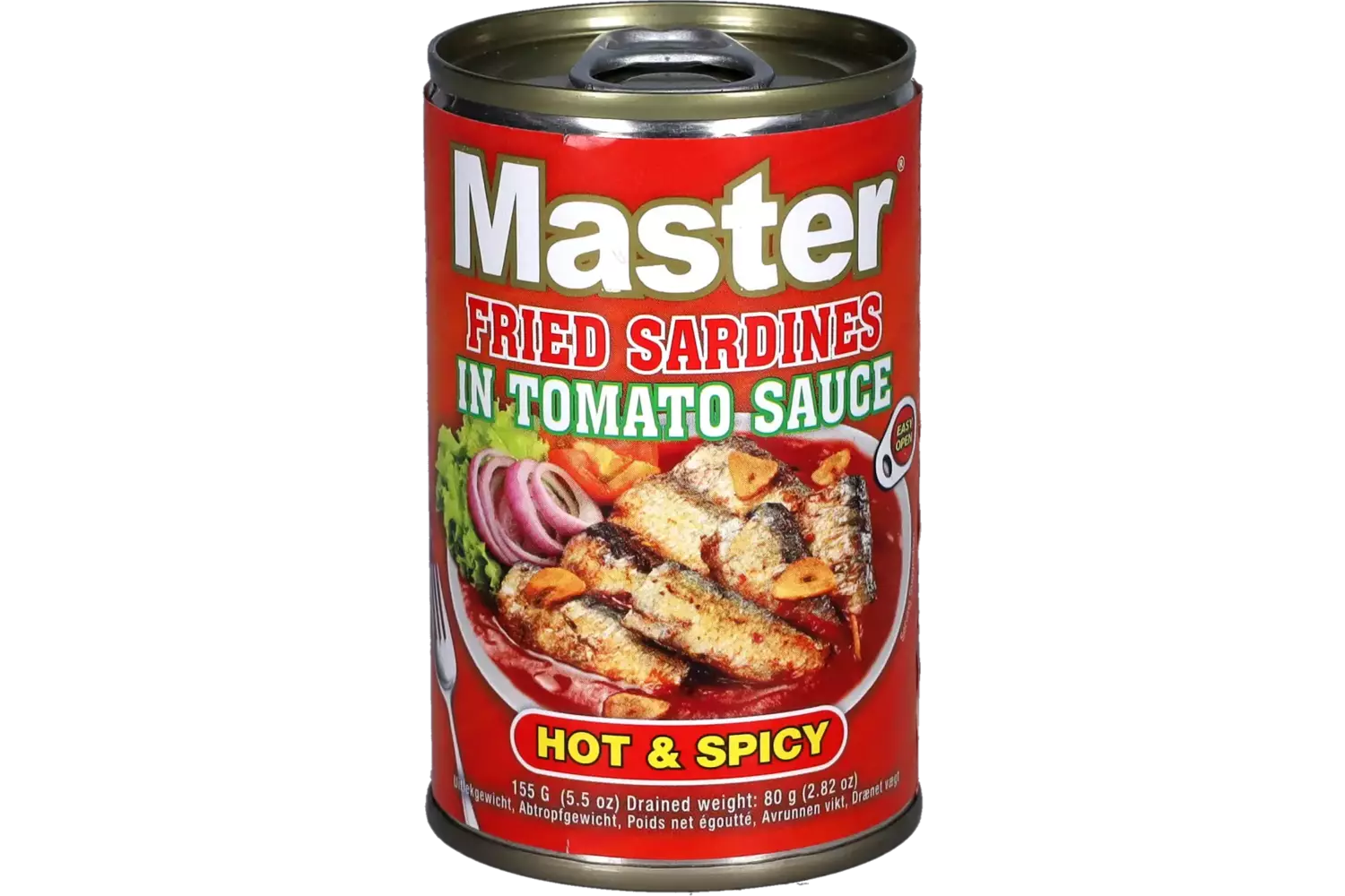 Master Fried Sardines Hot & Spicy 155g