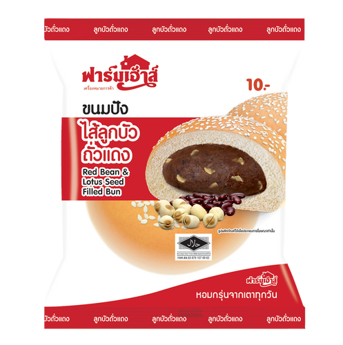 Farmhouse Red Bean - Lotus Filled Bun 80g