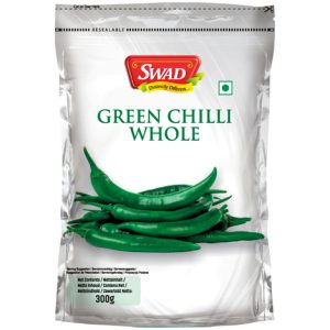 Swad Vegetables Green Chili Whole 300g