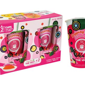 Os bubble Boba Drinks Strawberry Peach 480ml